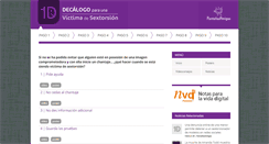 Desktop Screenshot of decalogovictimasextorsion.com
