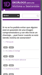 Mobile Screenshot of decalogovictimasextorsion.com